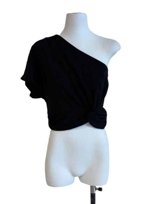 Onyx Black One Shoulder Top