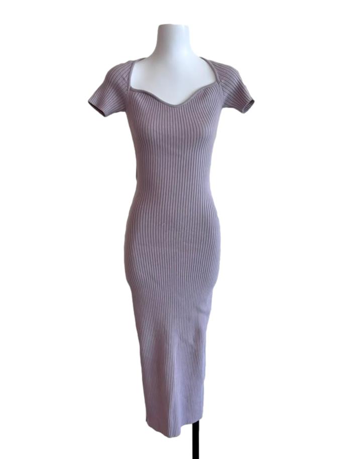 Heather Purple Bodycon Dress