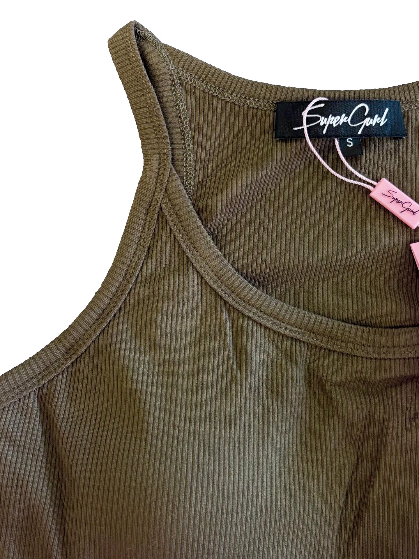 Seaweed Green Tank Top
