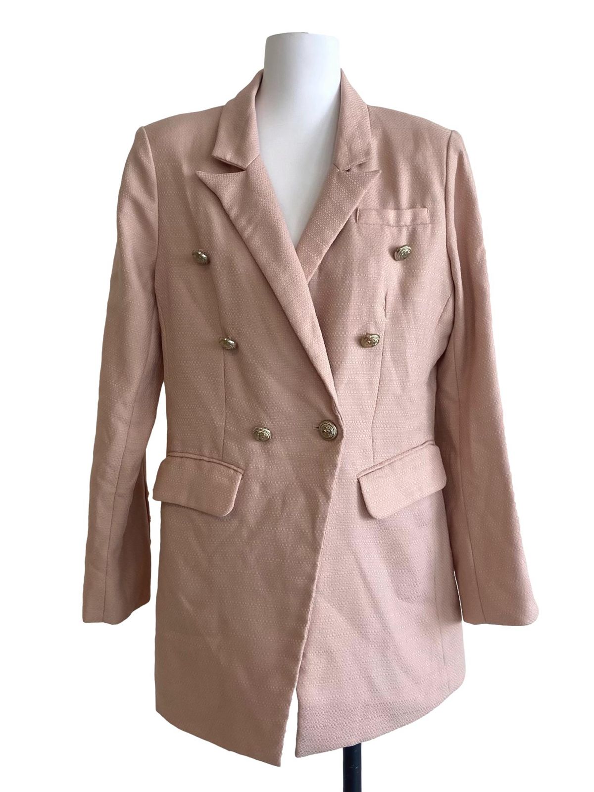 Coconut Beige Tweed Blazer