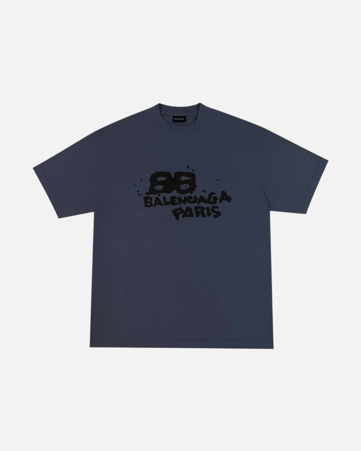 Balenciaga Hand Drawn BB Faded Black Tee - photo 1