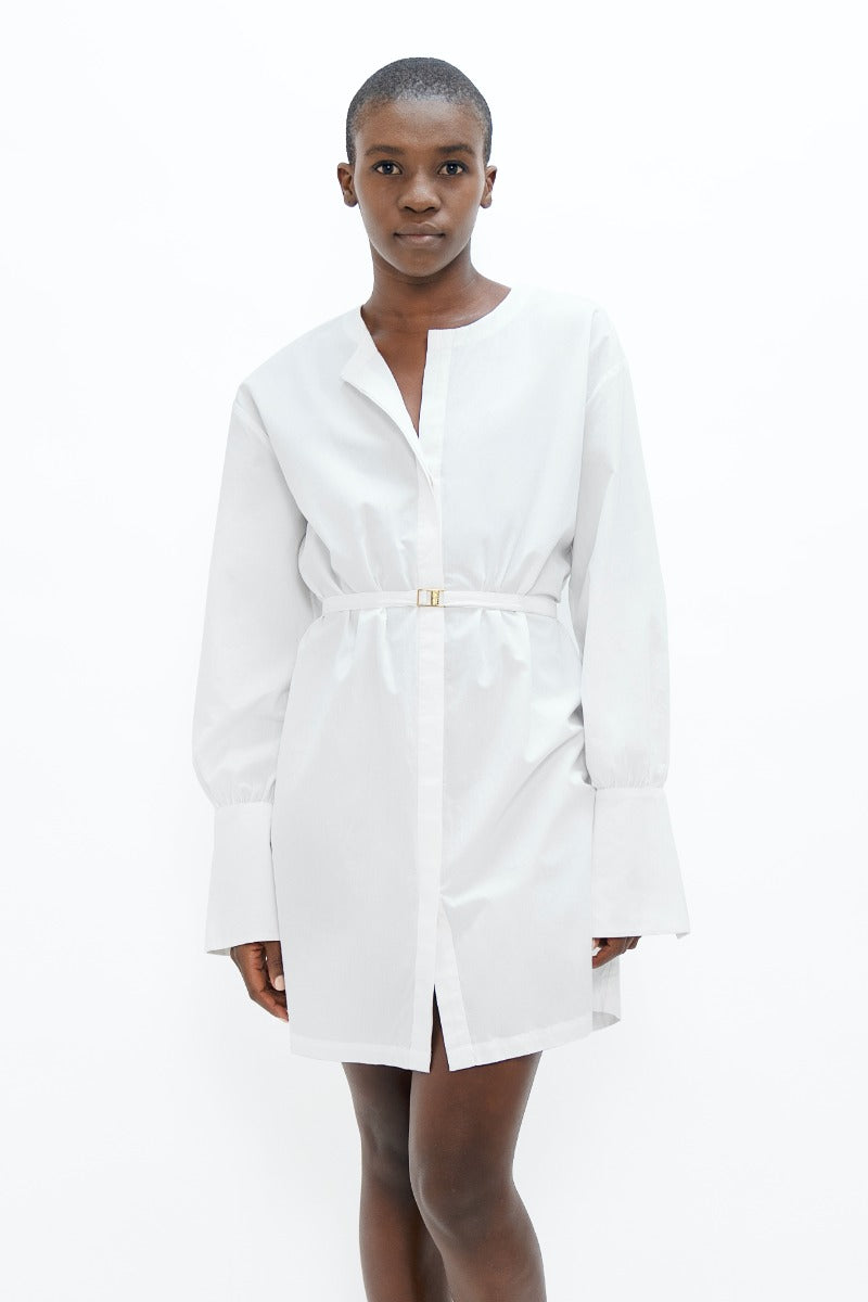 Budapest Organic Cotton Oversized Shirt In Cloud White CSN