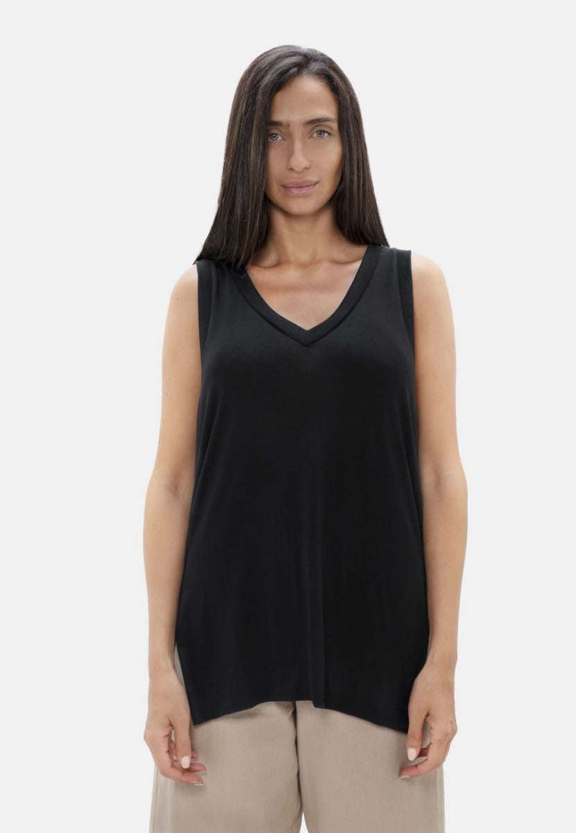 Cusco Tank Top In Black Sand CSN