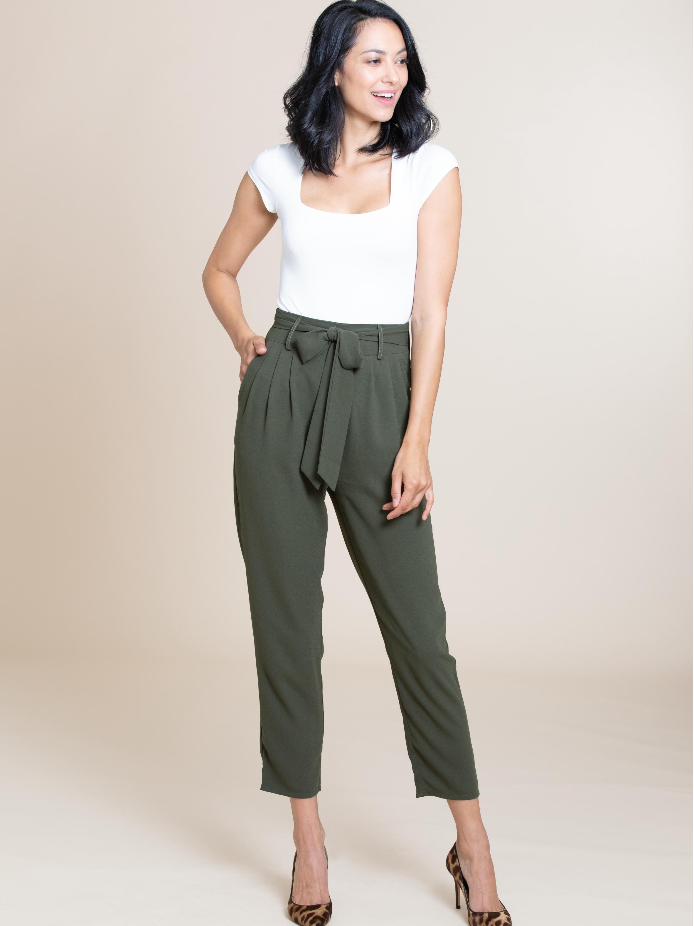 Lexi Trousers In Evergreen CSN