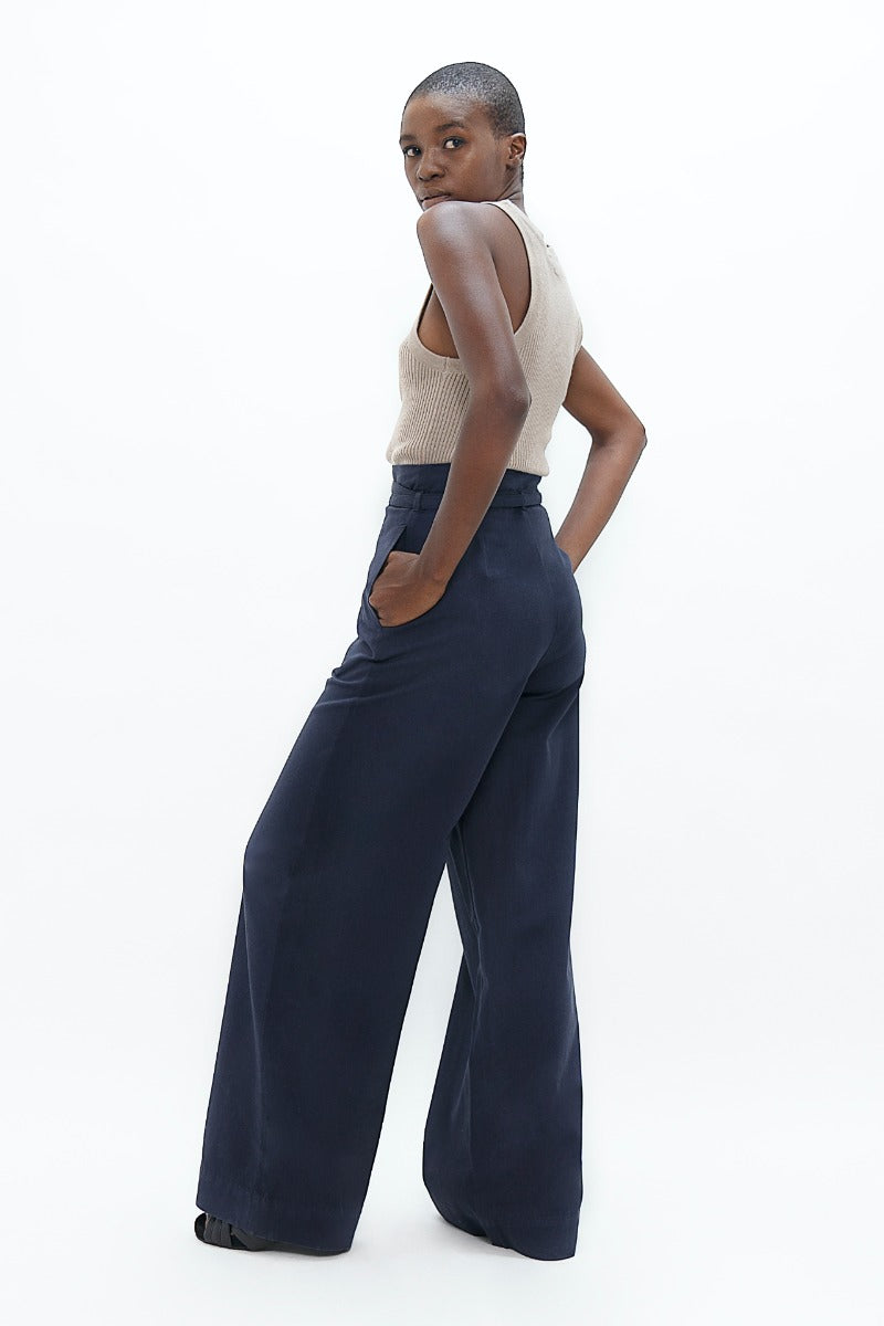 Florence Organic Cotton Pants In Summer Night CSN