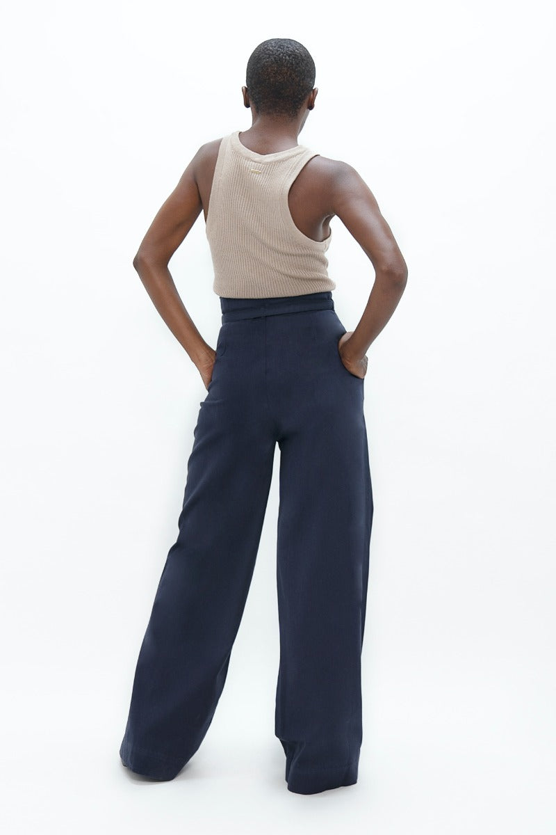 Florence Organic Cotton Pants In Summer Night CSN