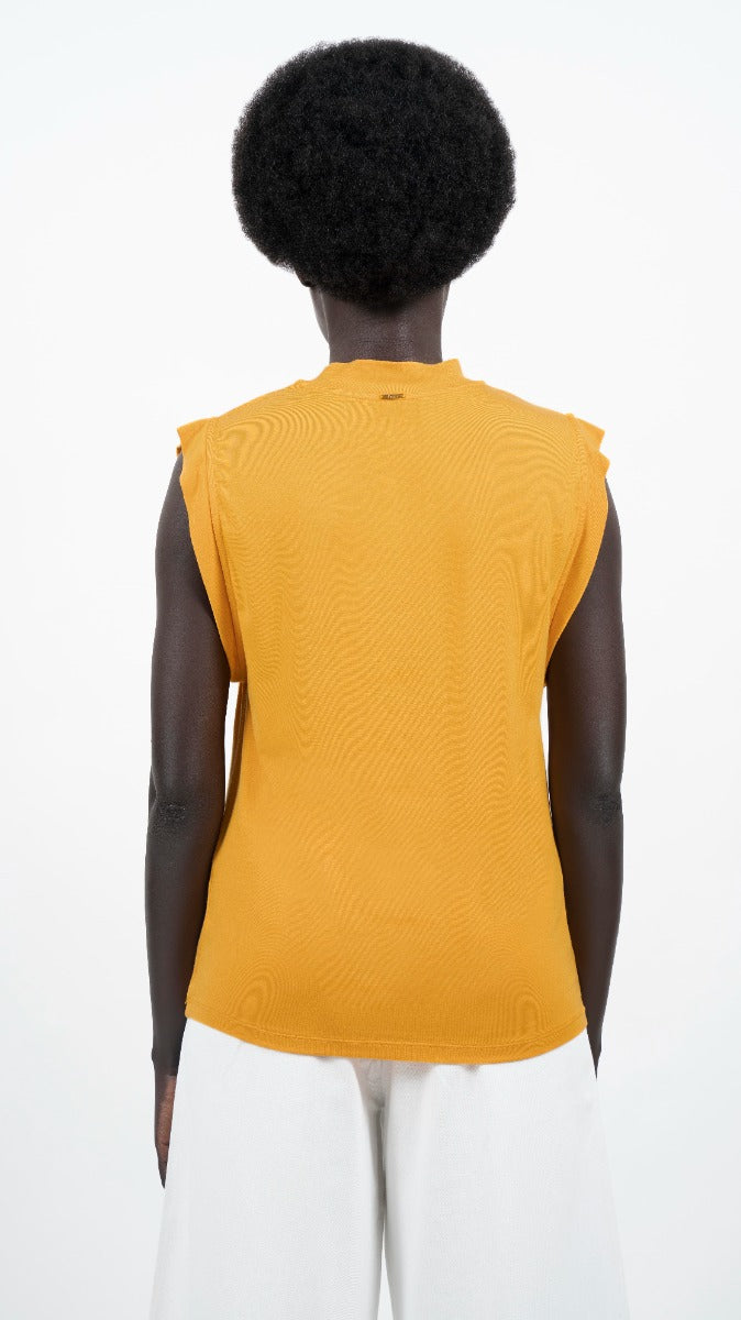 Marbella - Modal Sleeveless Top - Fenugreek Yellow CSN