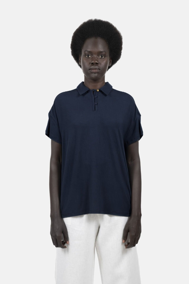 Metz Modal Polo Shirt - Kalonji Blue CSN