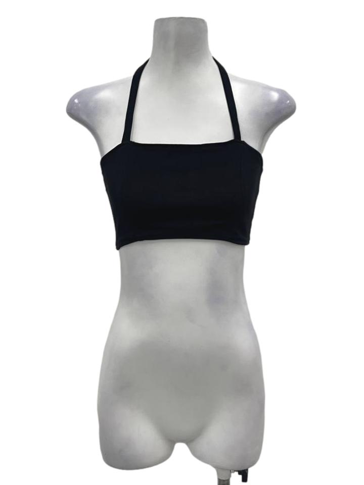 Young Hungry Free Black Halter Mini Top