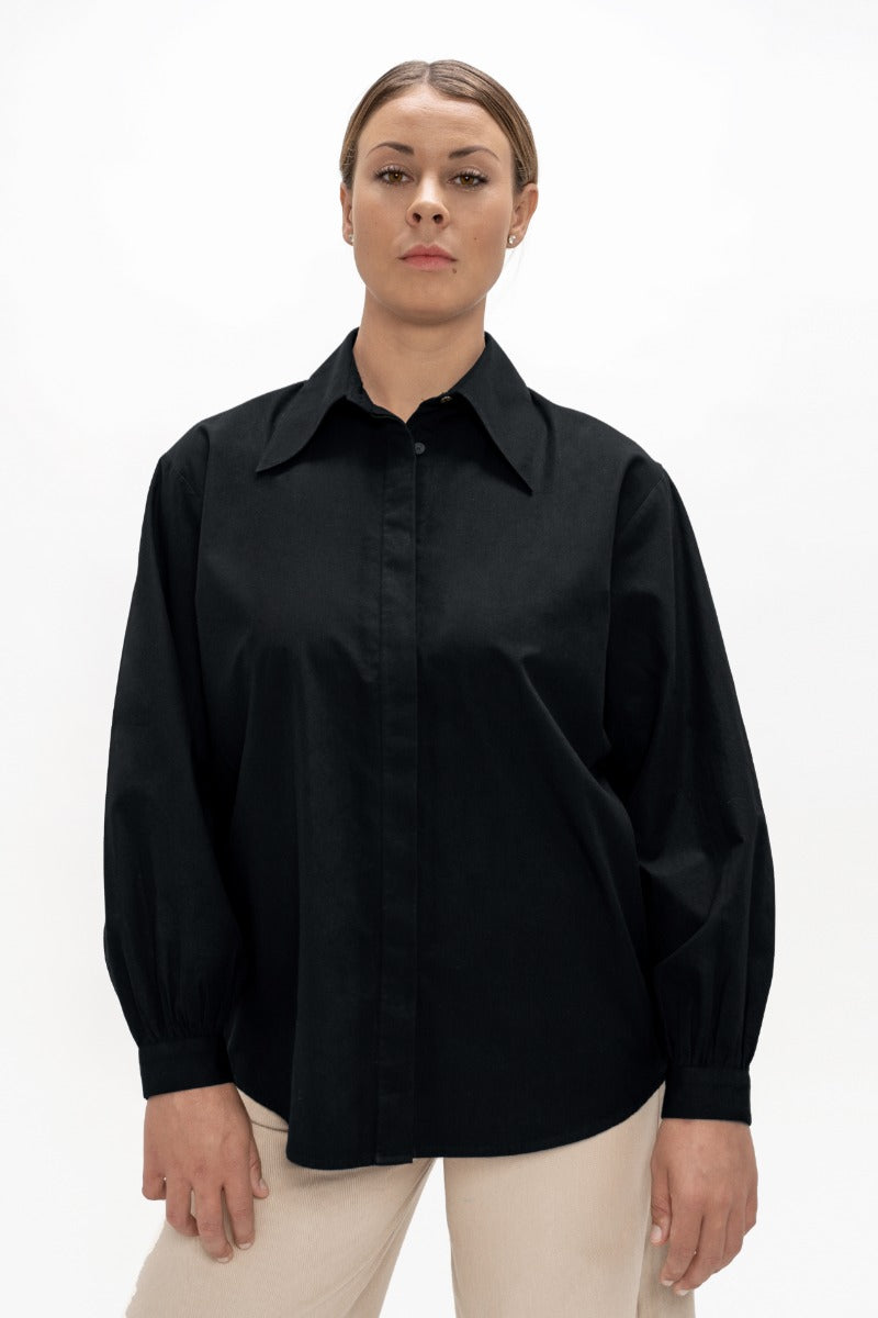Prague Collar Shirt - Eclipse Black CSN