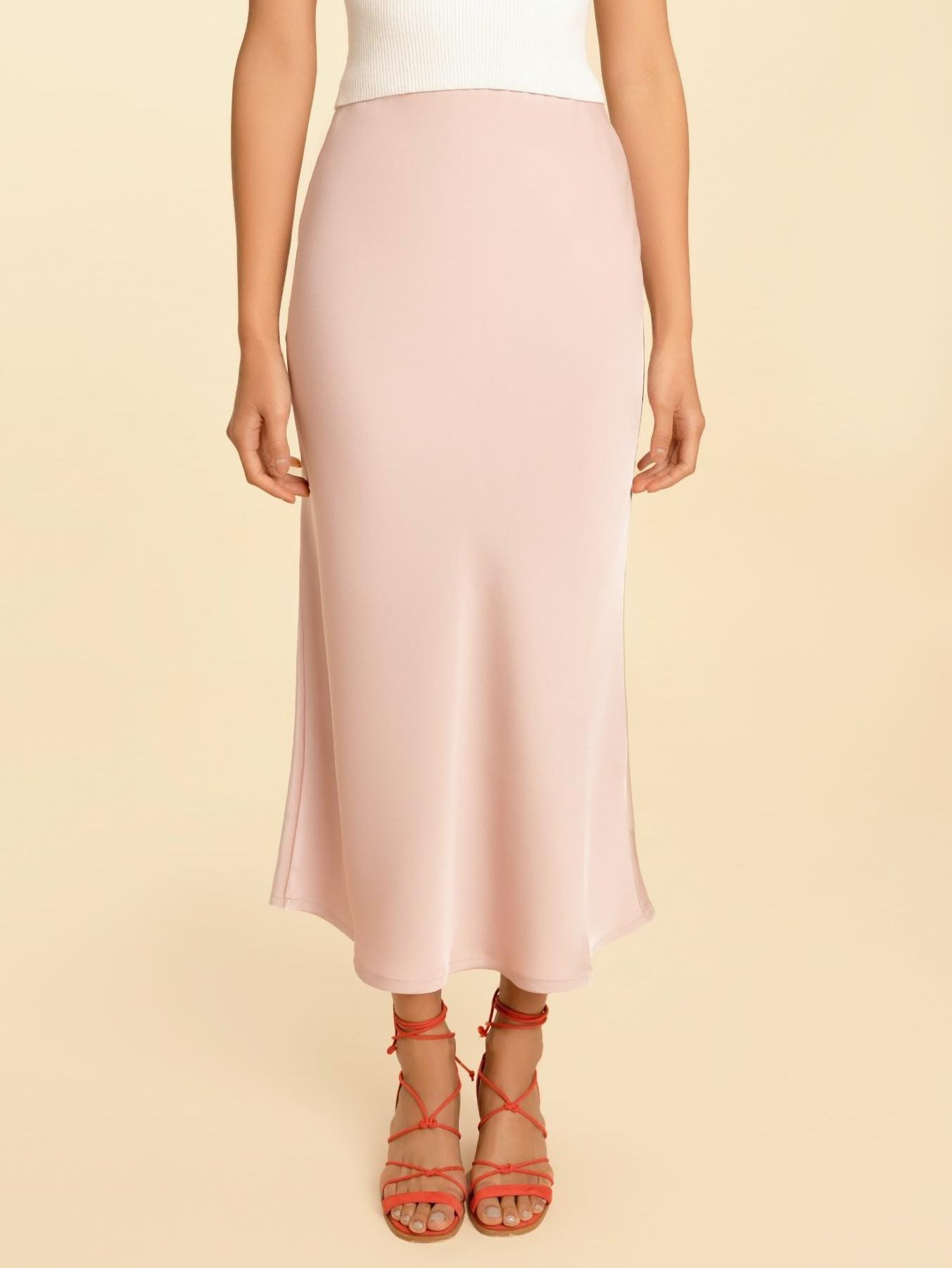 Olivia Slip Skirt In Dusty Pink CSN