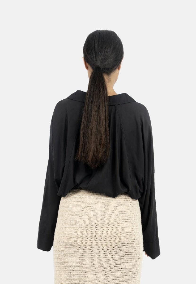 Siena Batwing Sleeve Shirt In Black CSN