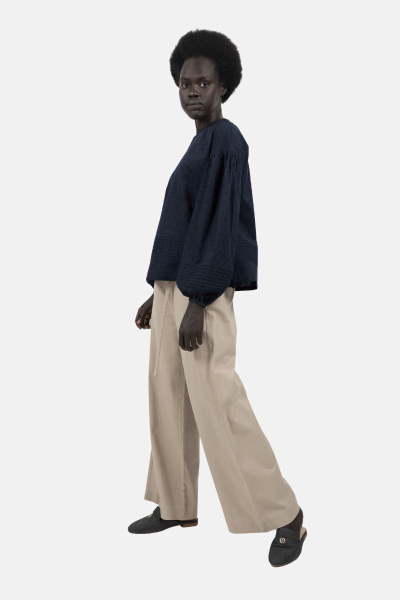 Strasbourg Blouse - Cotton Summer Blouse Kalonji Blue CSN