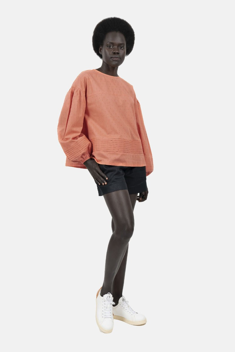 Strasbourg Blouse - Cotton Summer Blouse Peonidin Peach CSN