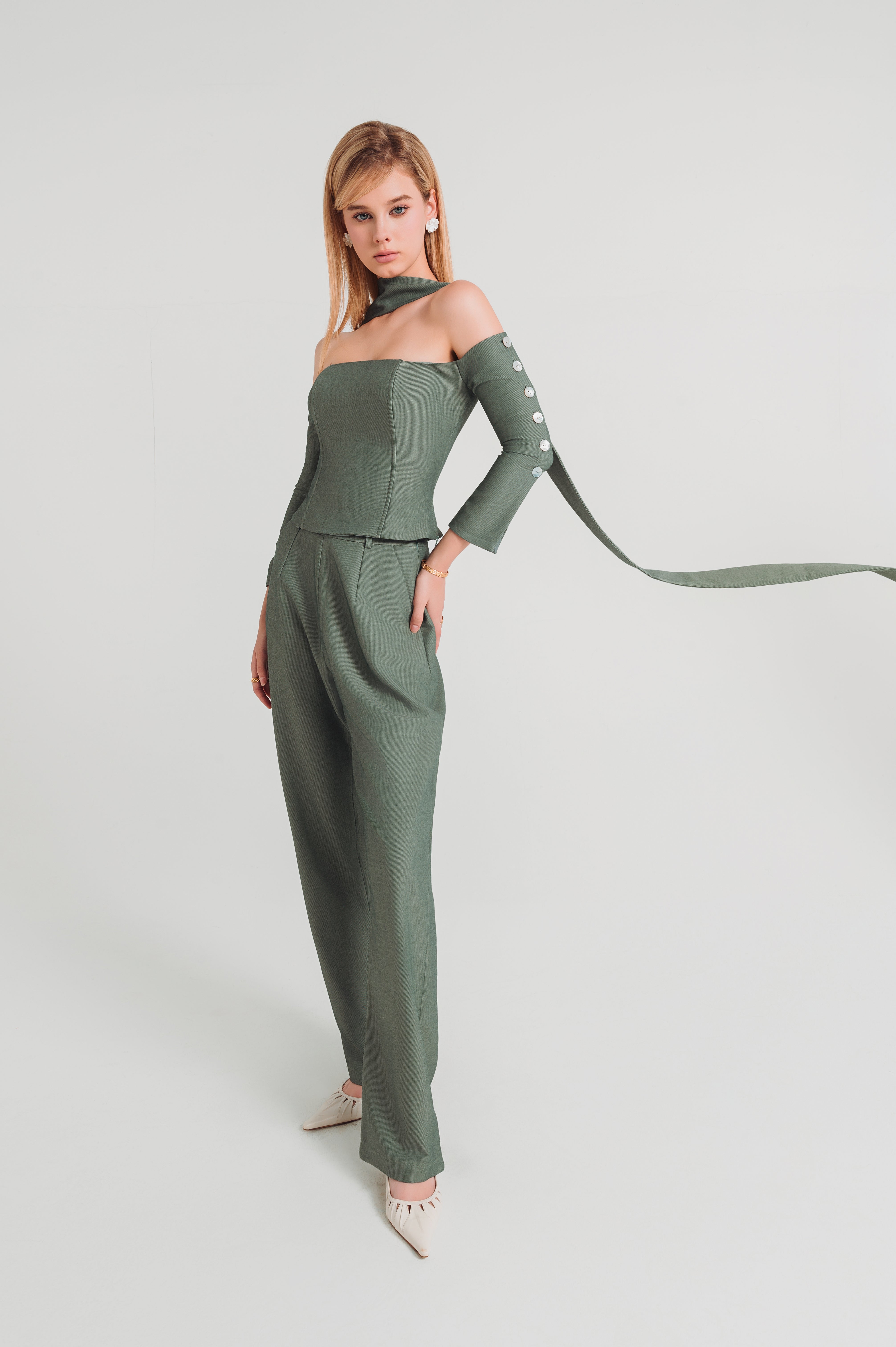 Jenna Pant - Sage Green CSN
