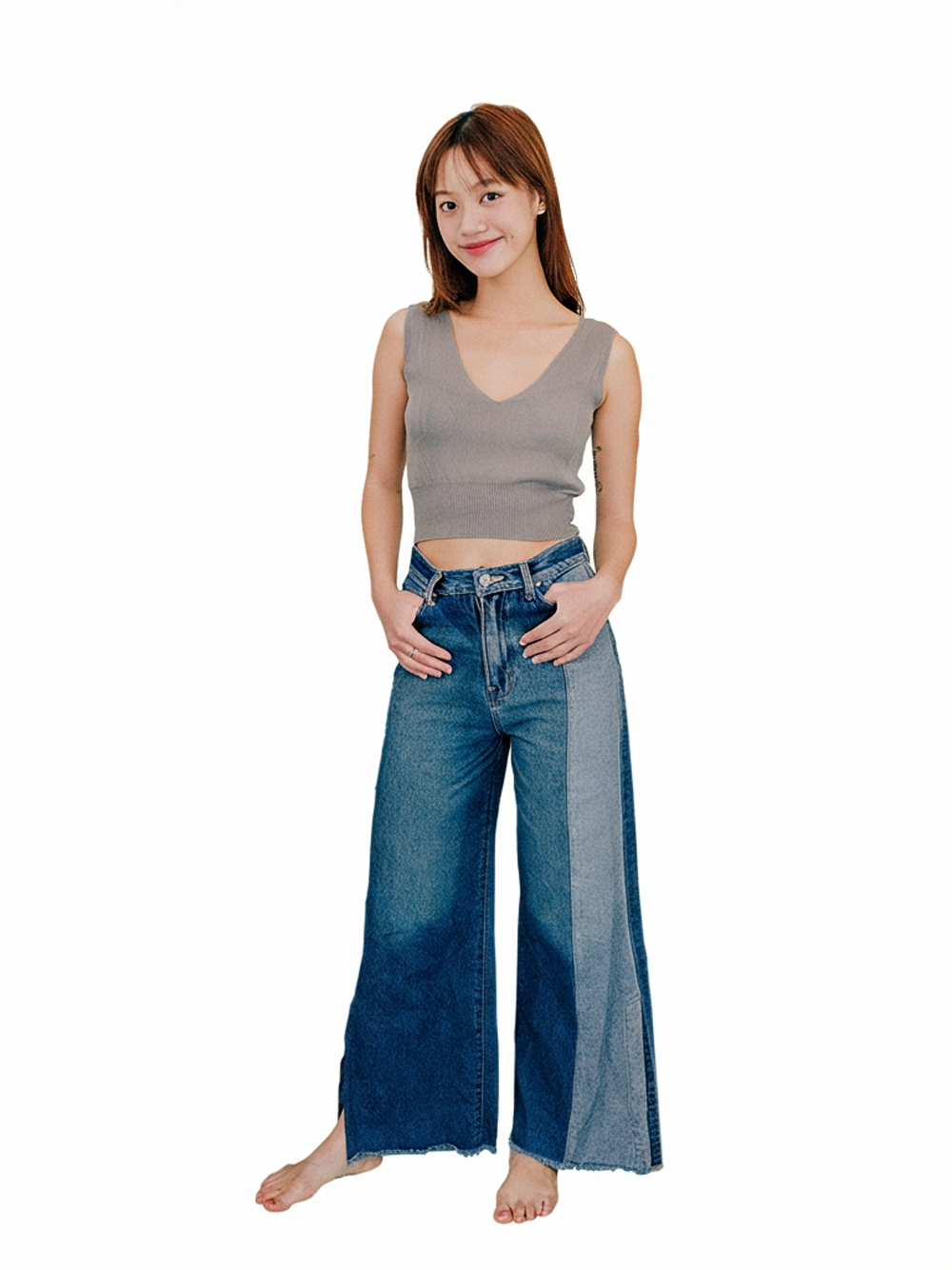 Light Grey Plain Top