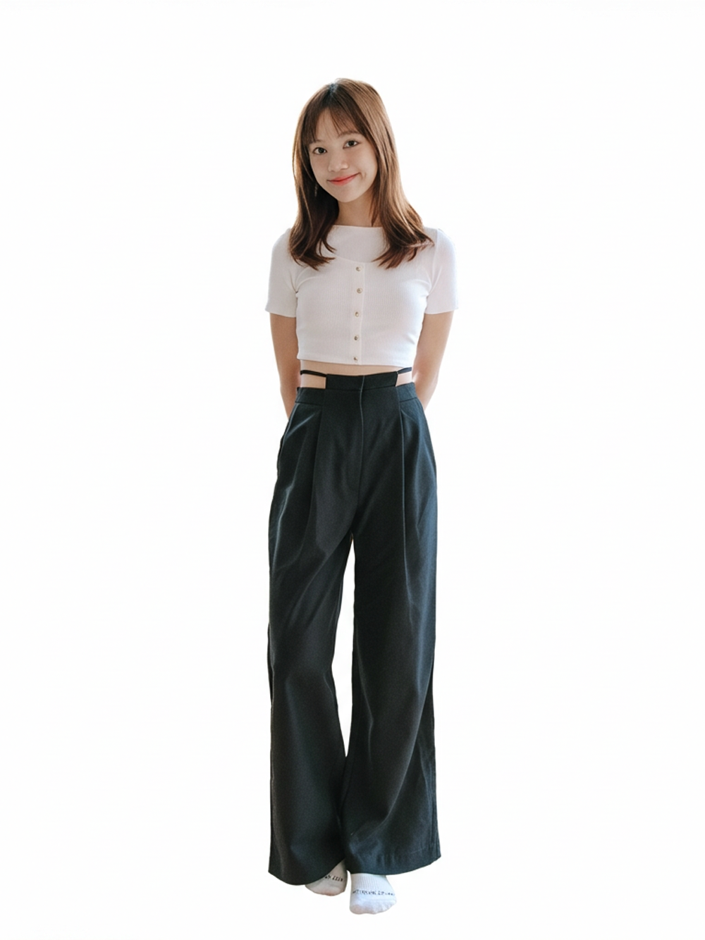 Black Pleated Dress Pants
