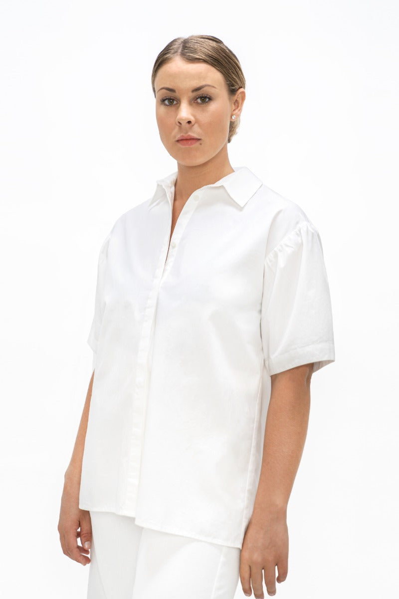 Vienna Short Sleeves Shirt - Cloud White CSN