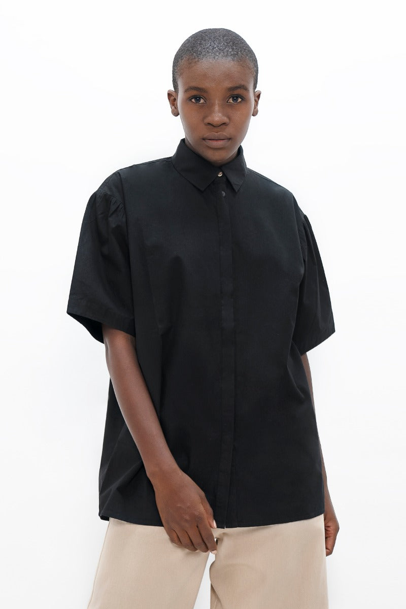 Vienna Short Sleeves Shirt - Eclipse Black CSN