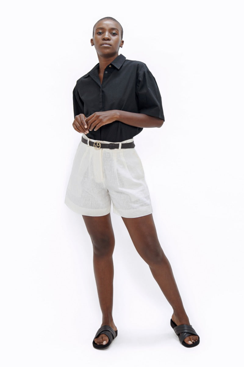 Vienna Organic Cotton Short Sleeves Shirt In Eclipse CSN
