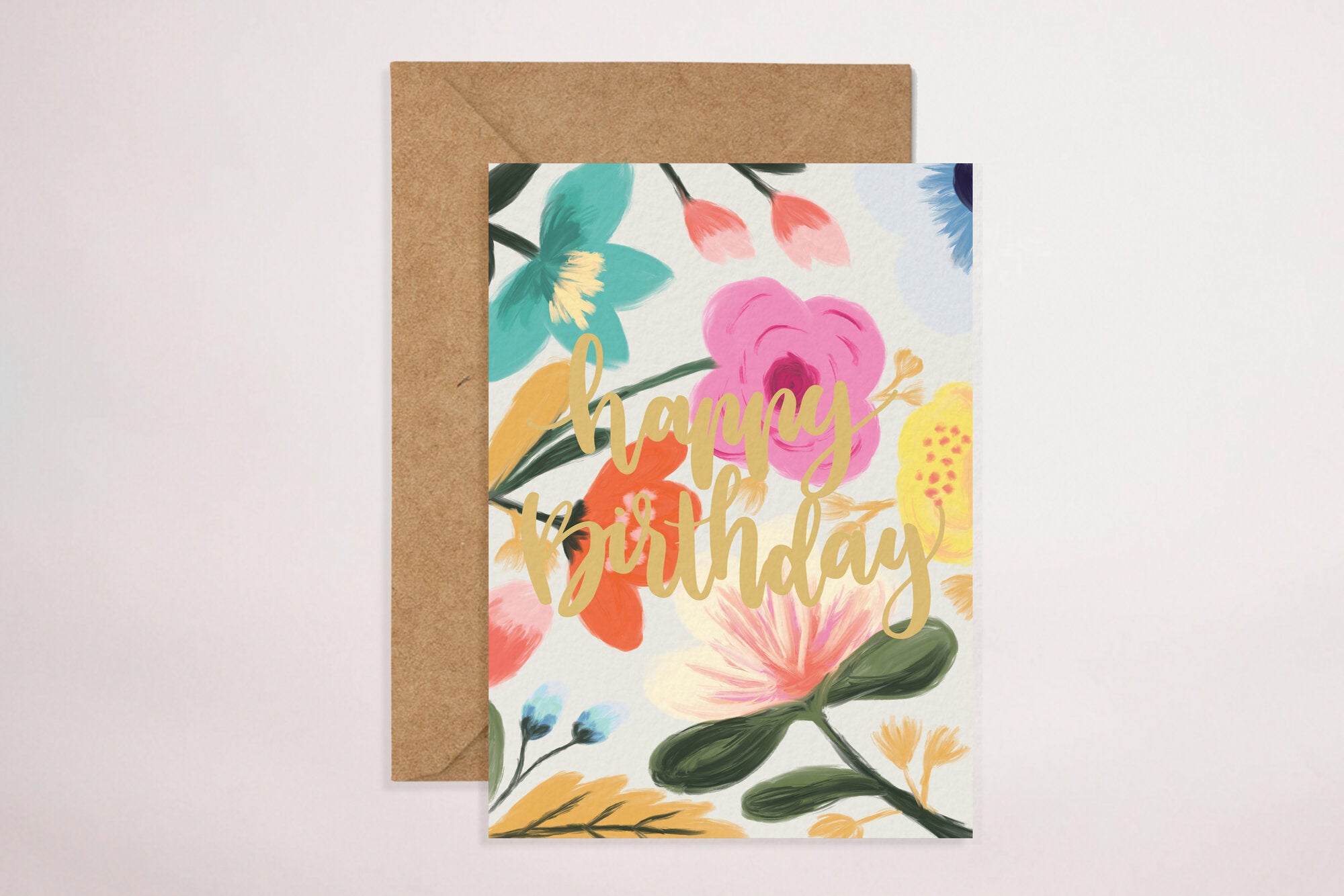 Birthday - Floral (Greeting Card) - LM