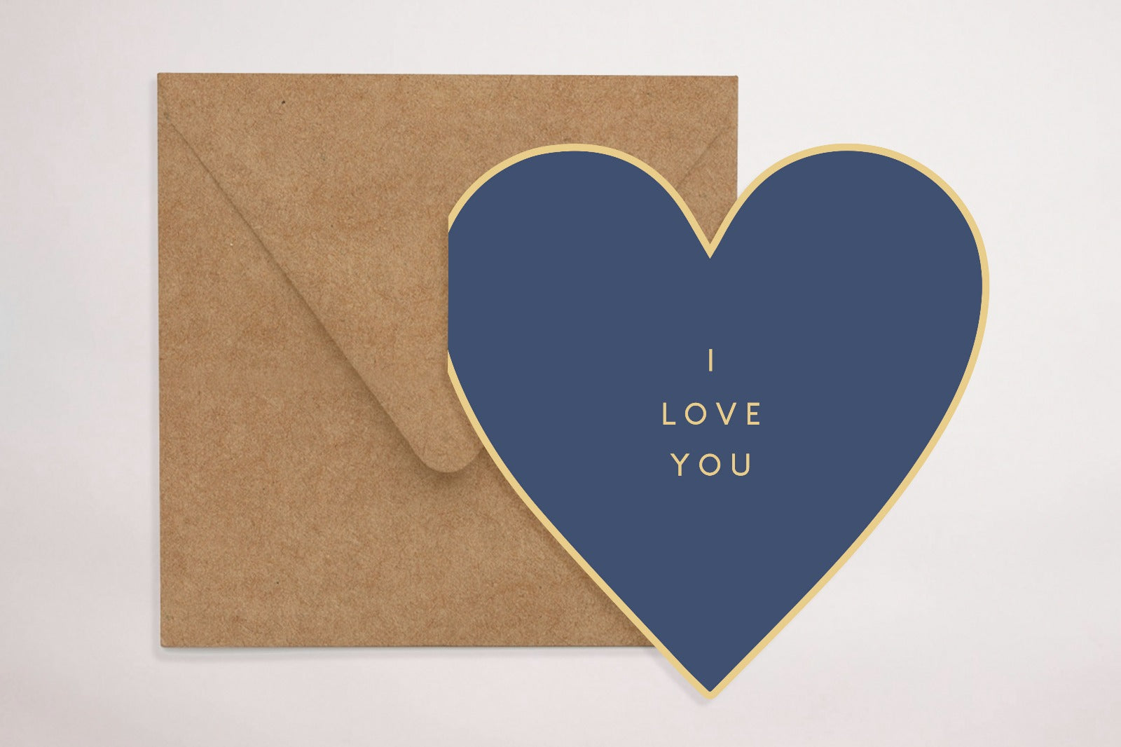 Blue Loveheart (Greeting Card) - LM