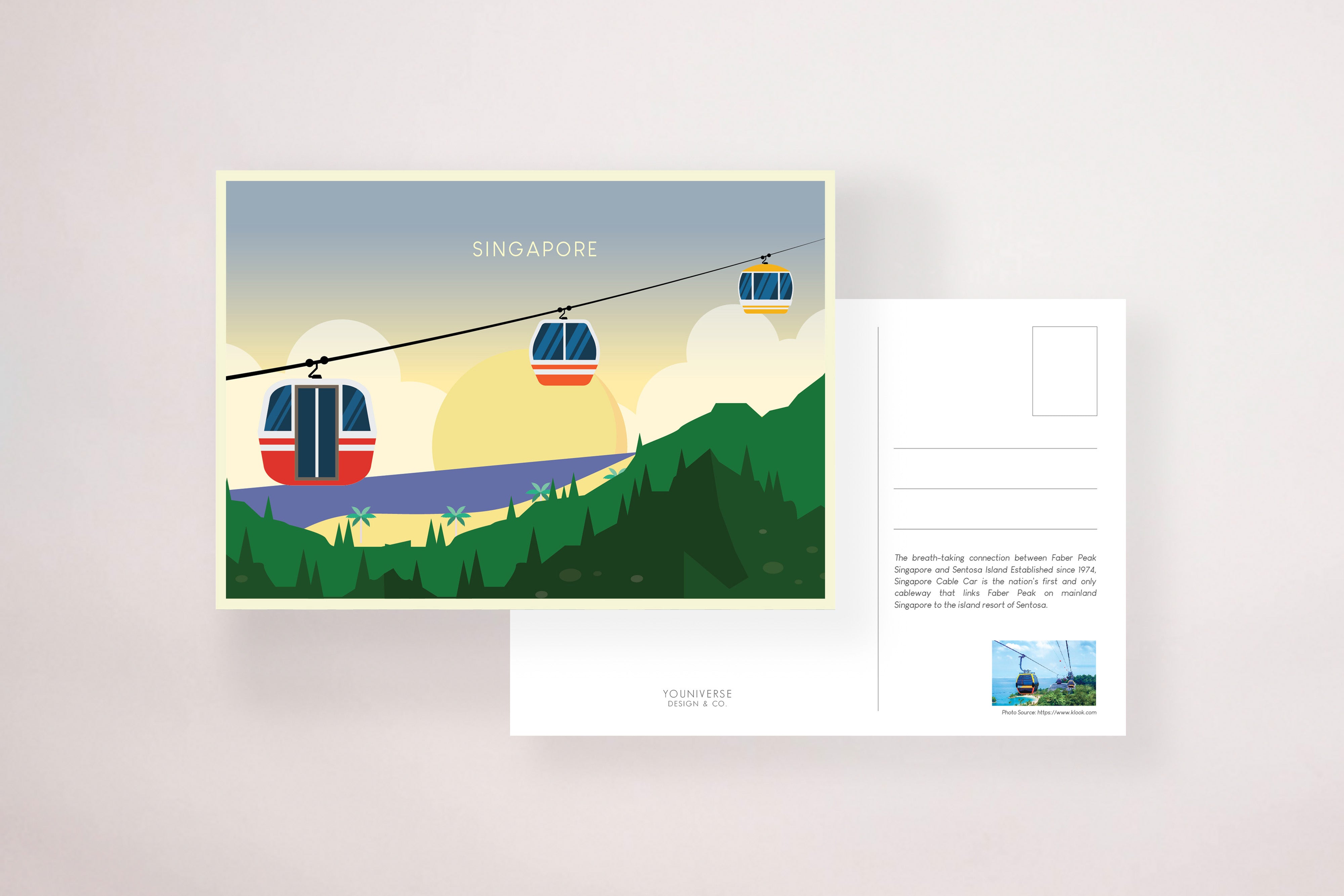 Cable Car Sentosa (Postcard) - LM