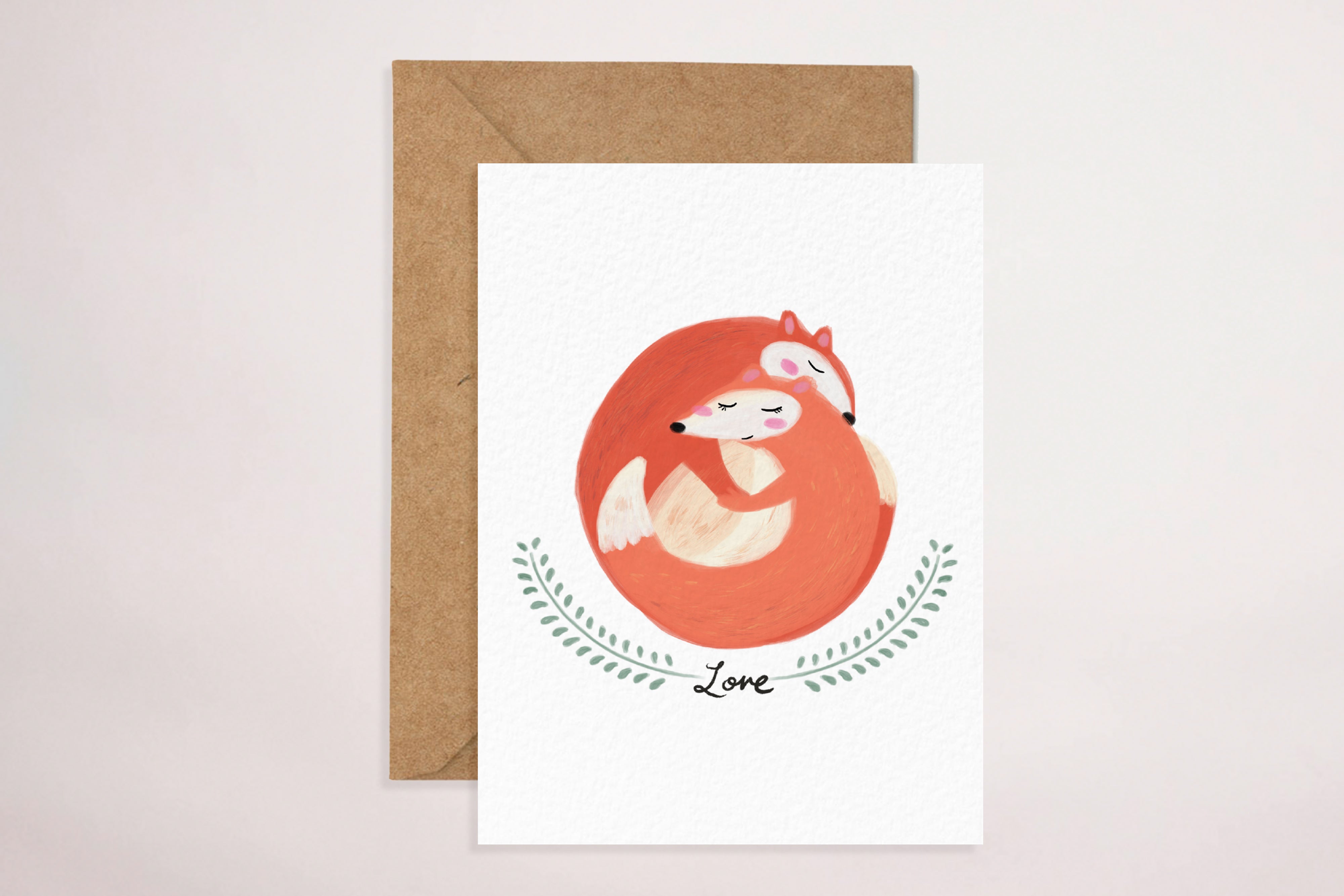 Fox Love (Greeting Card) - LM