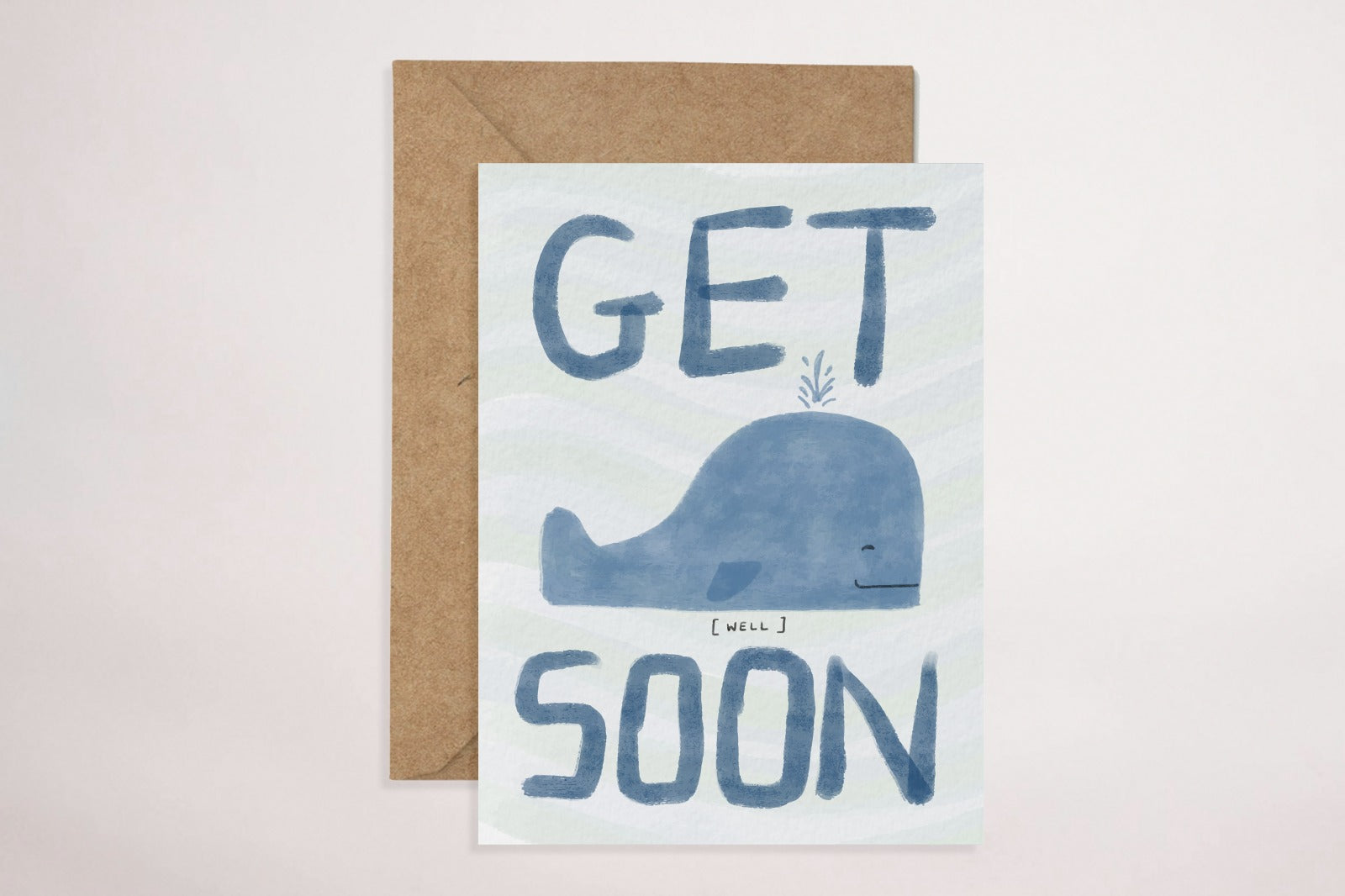 Get Well Soon - Whale (Greeting Card) - LM