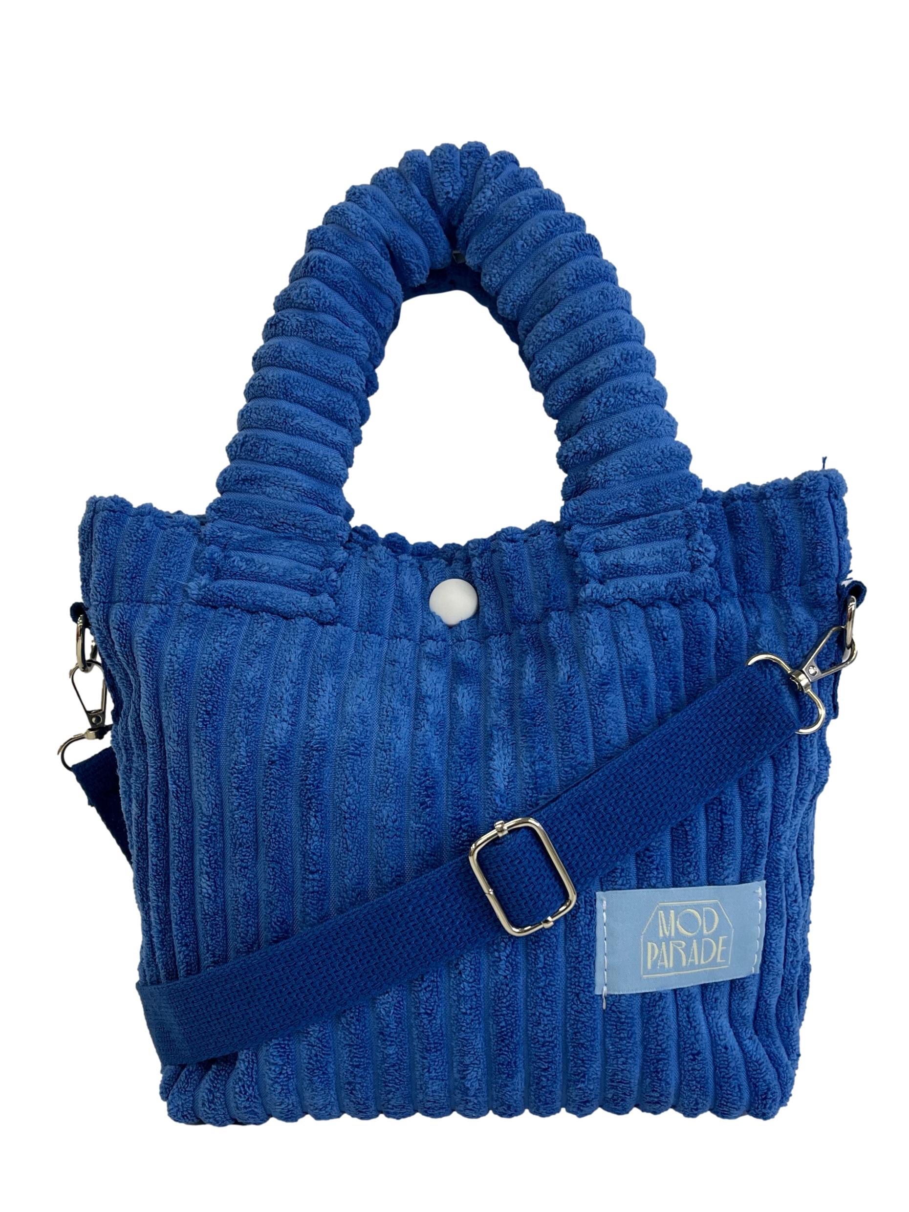 Azure Blue Corduroy Bag