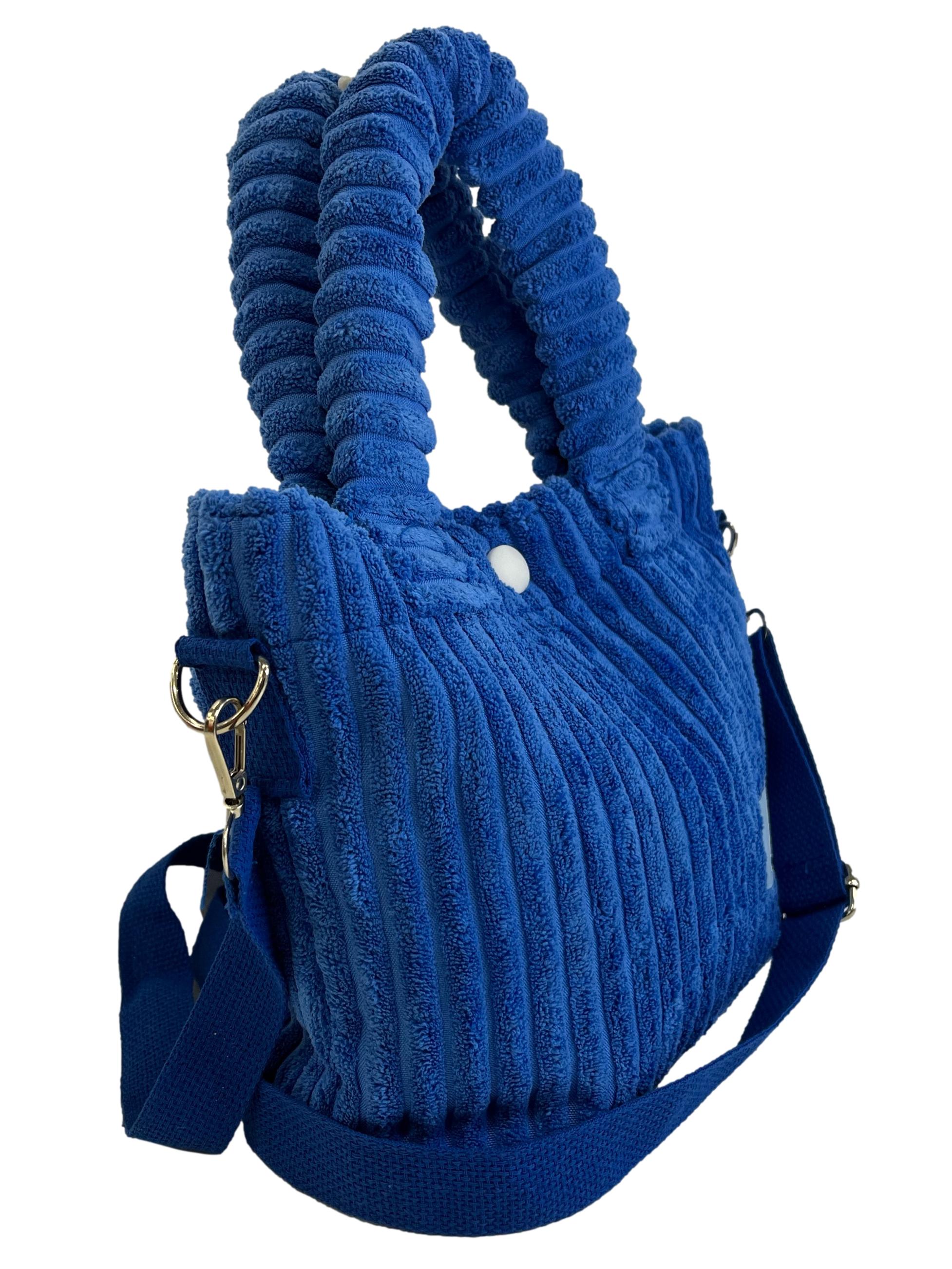 Azure Blue Corduroy Bag