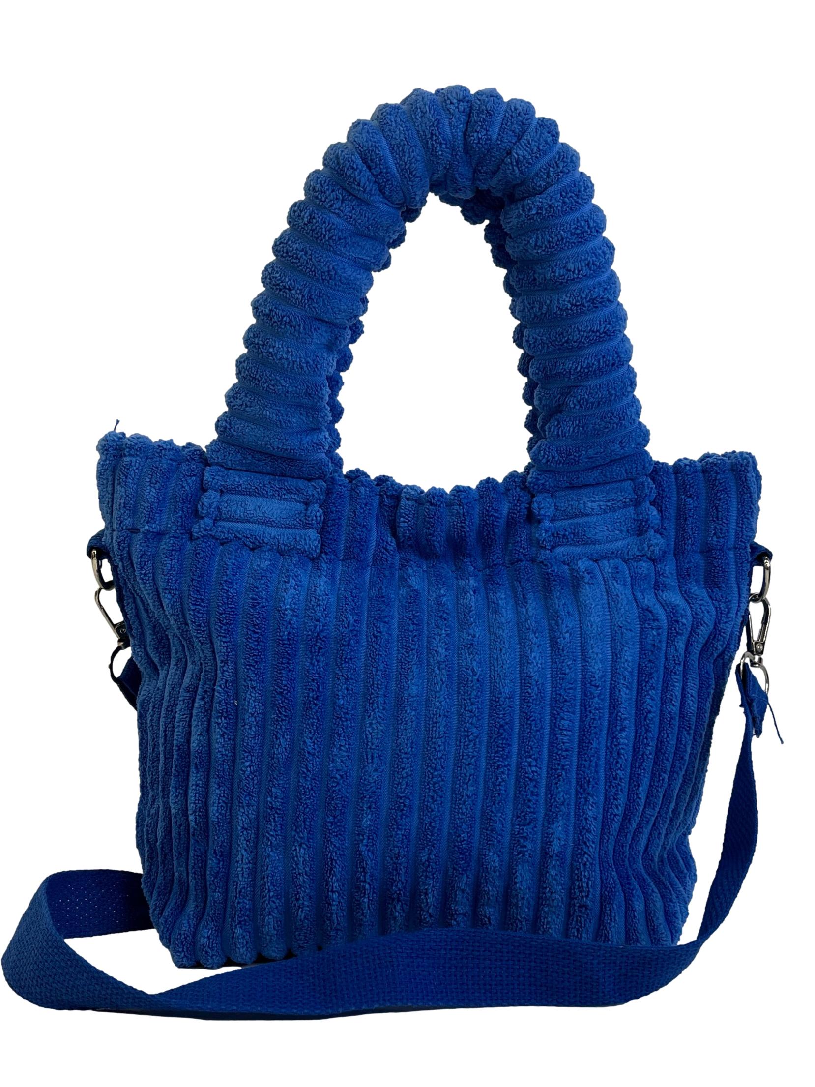 Azure Blue Corduroy Bag