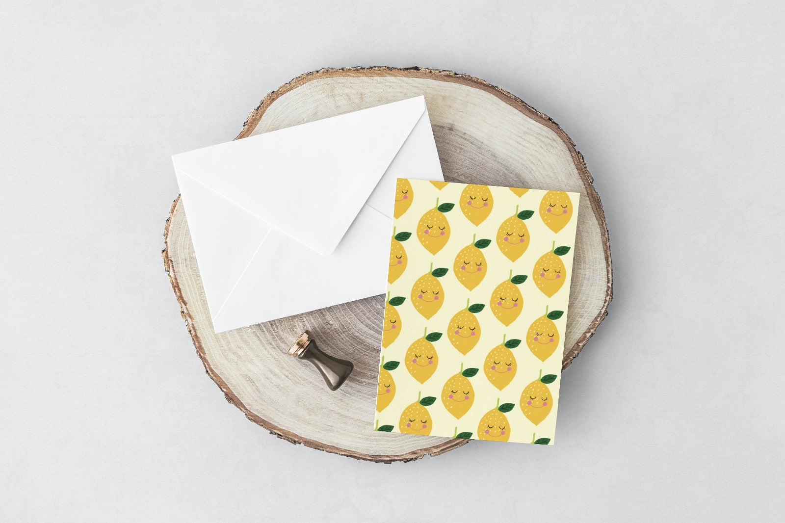 Lemon Pattern (Greeting Card) - LM