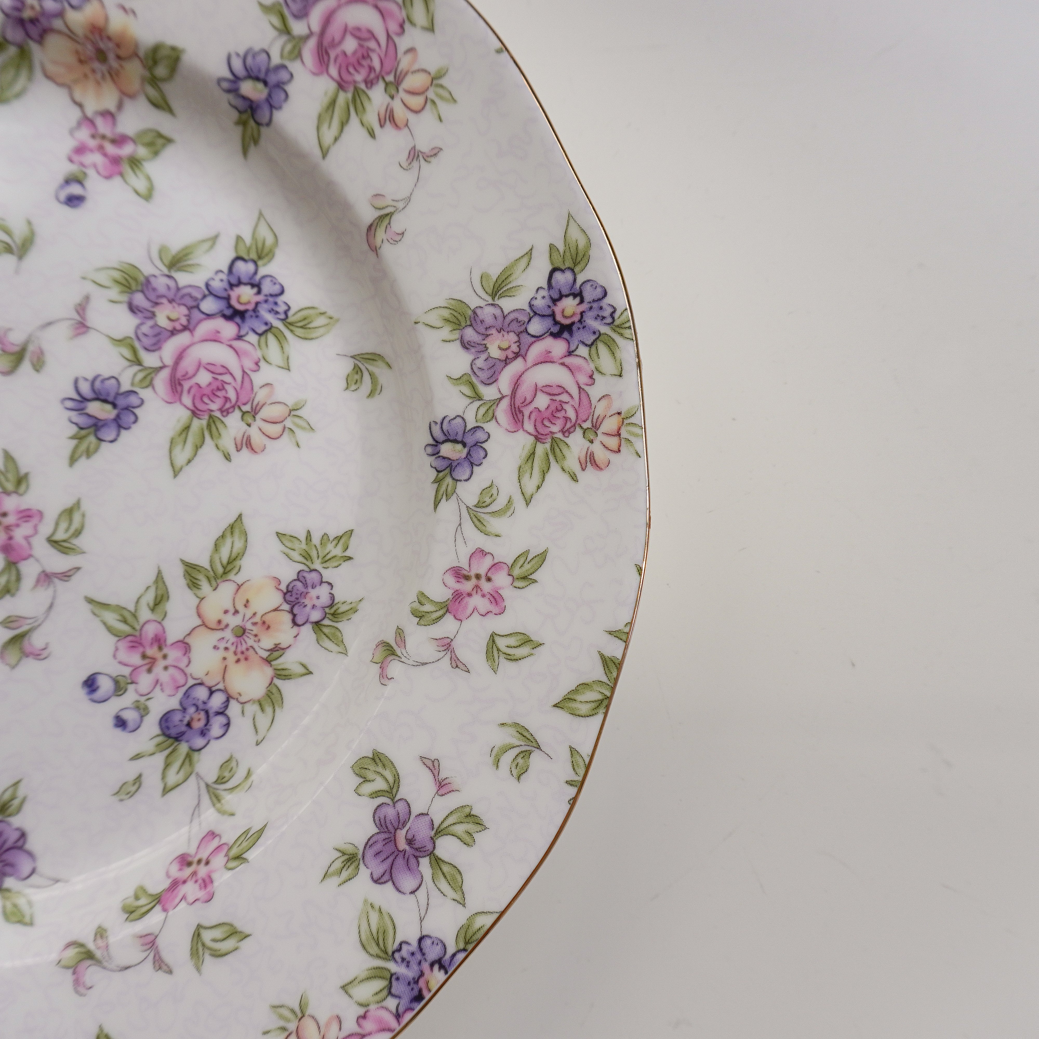 Lilac Floral Dessert Plate - LM