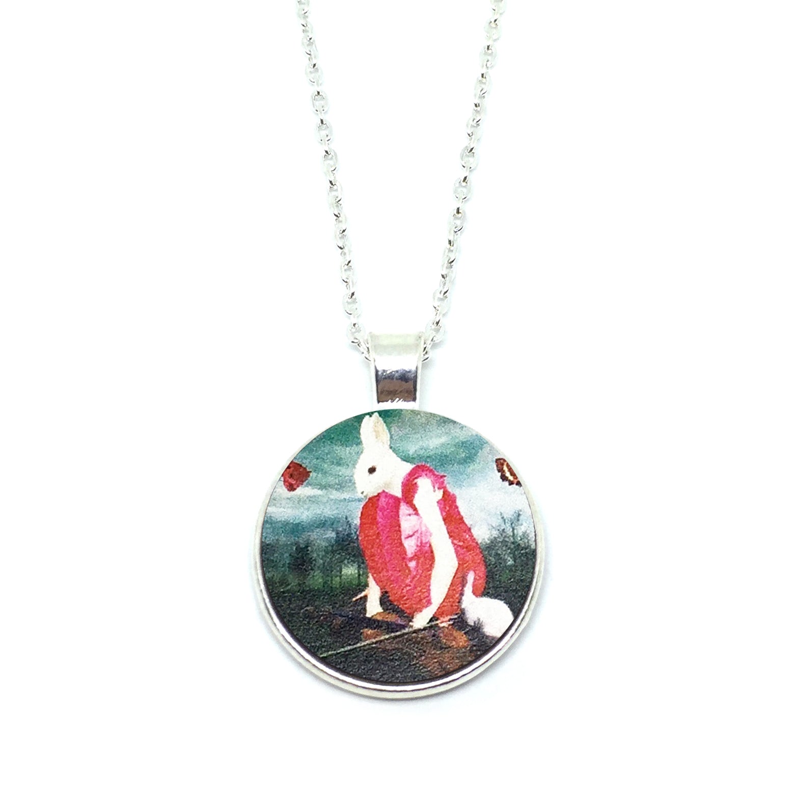 Mythical Rabbitgirl In Red Necklace - LM