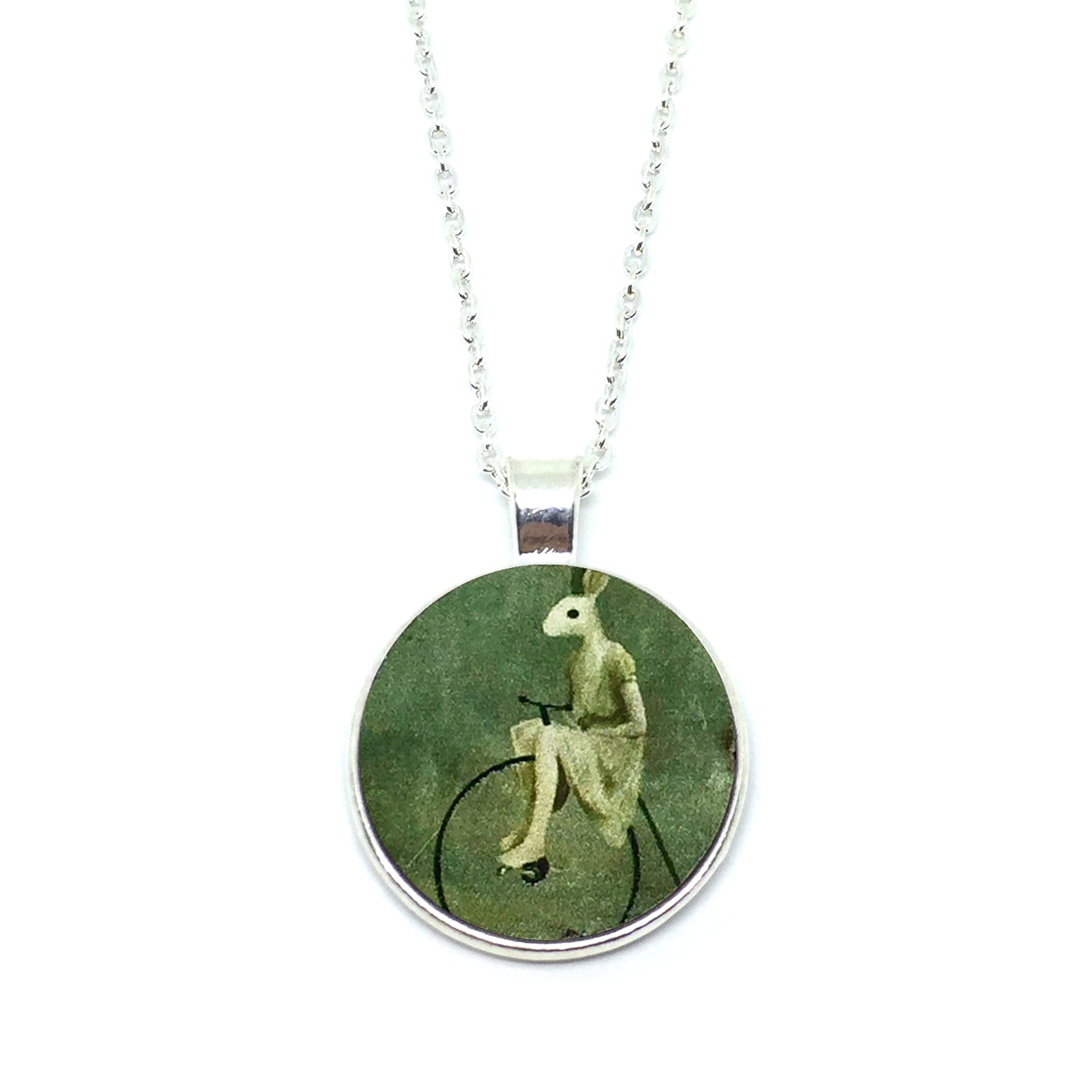 Mythical Rabbitgirl On Wheel Necklace - LM
