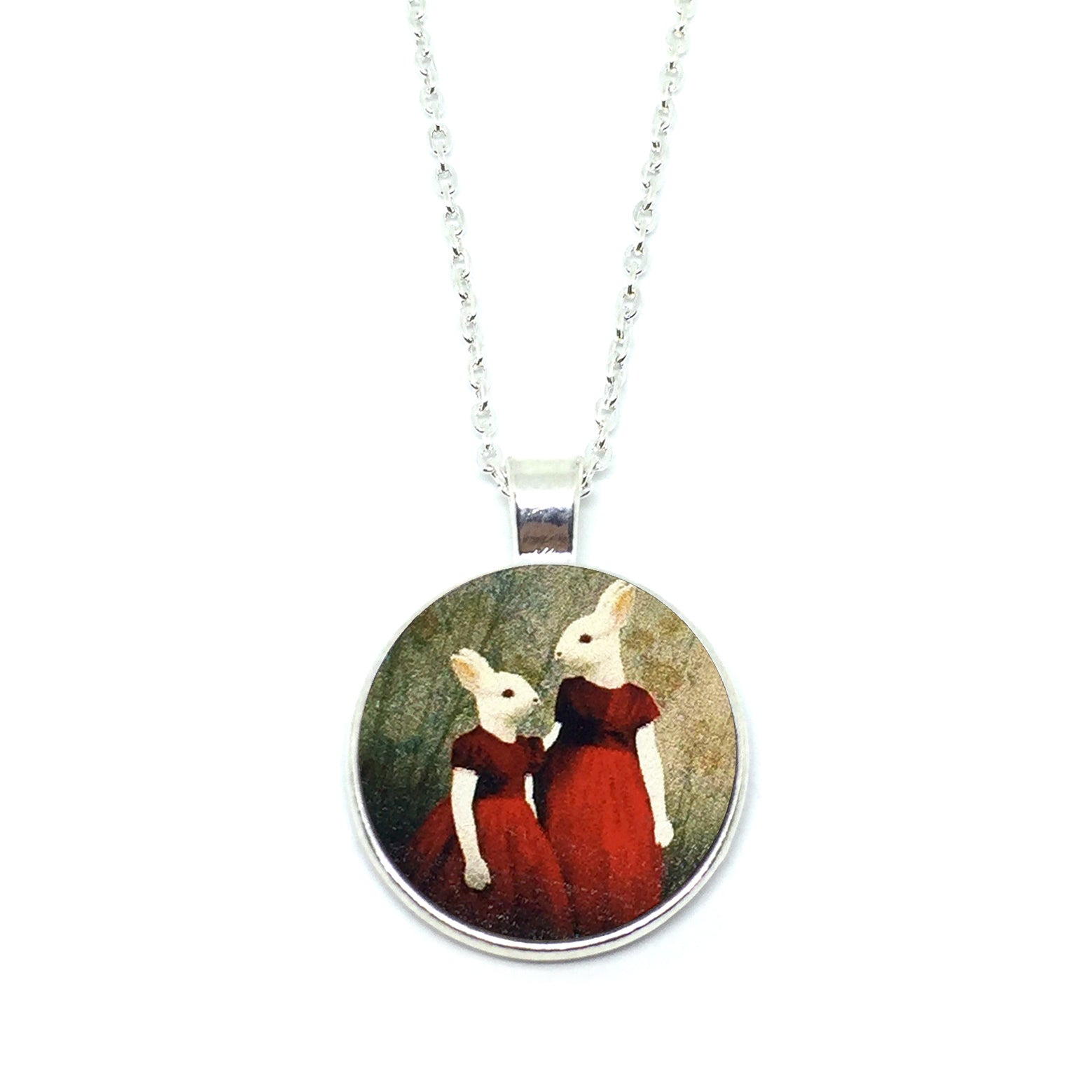 Mythical Rabbitgirl Sisters Necklace - LM