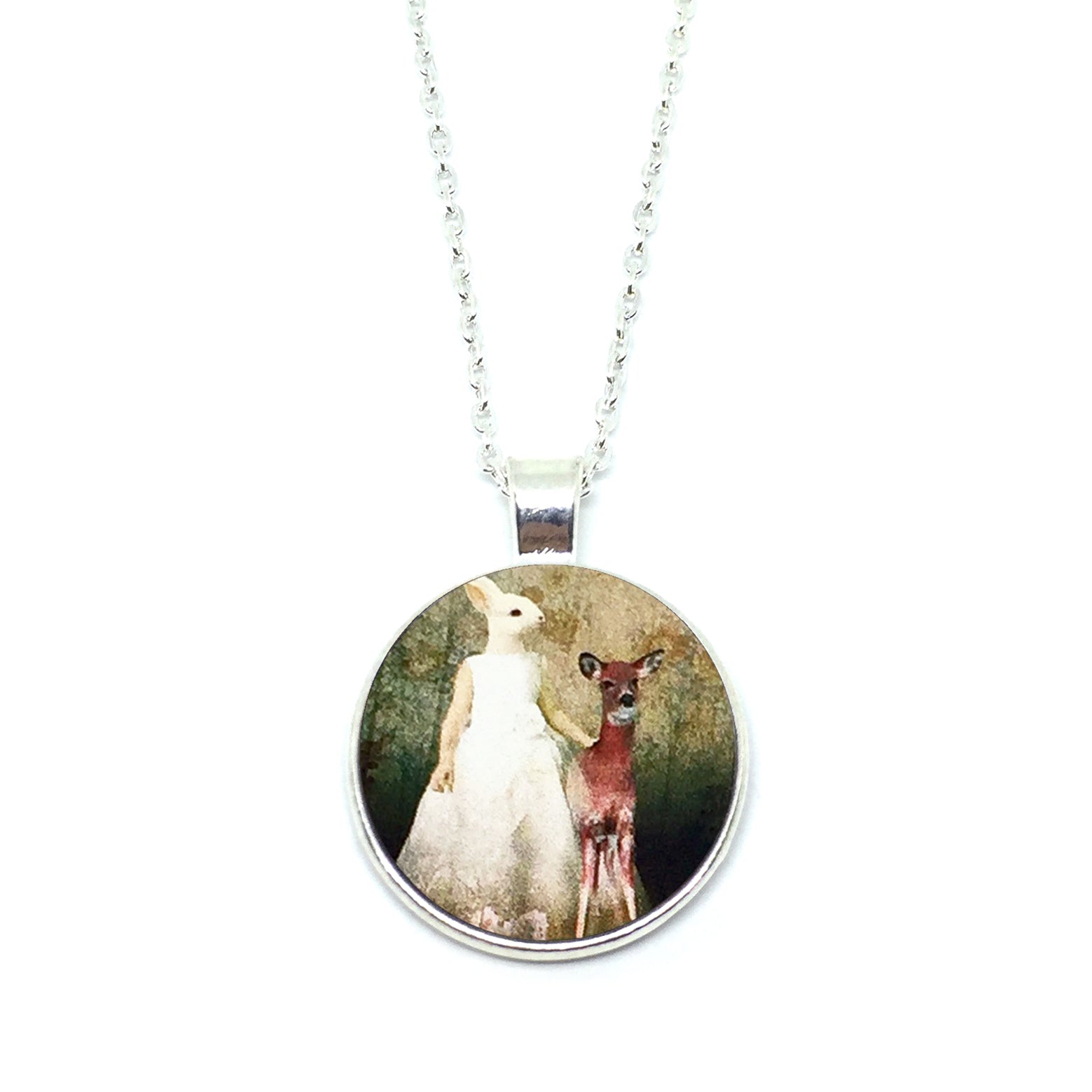 Mythical Rabbitgirl With Fawn Necklace - LM