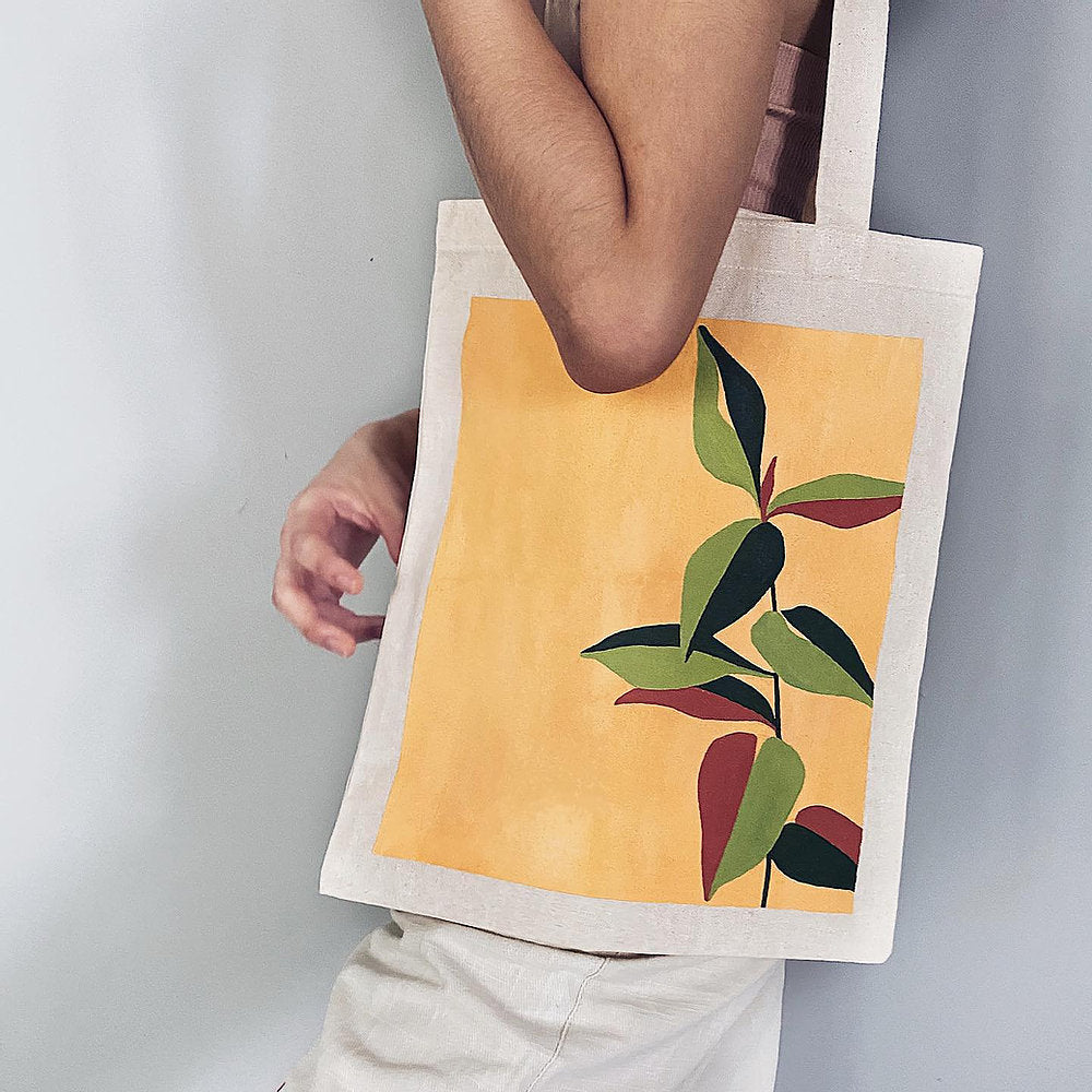 Plant I - Hand Painted Tote Bag - LM