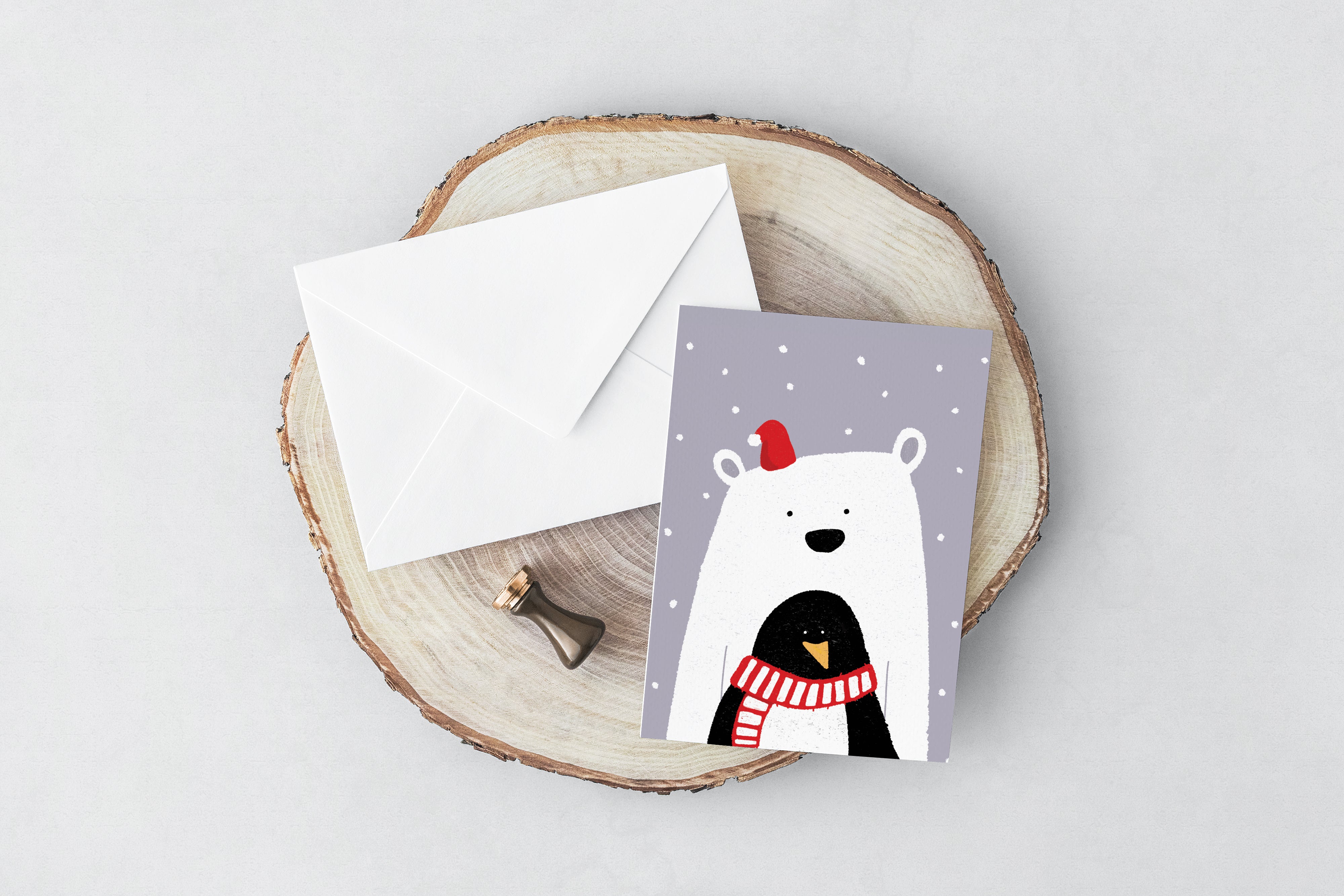 Polar Penguin Card (Greeting Card, Xmas Special) - LM