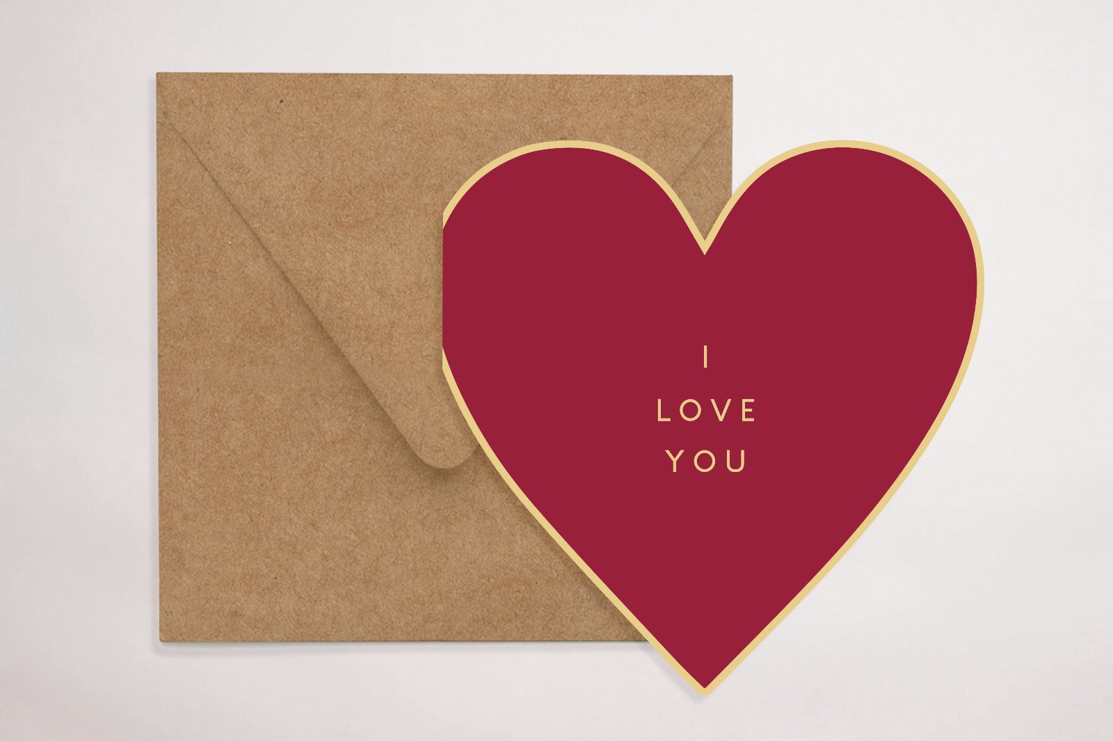 Red Loveheart (Greeting Card) - LM