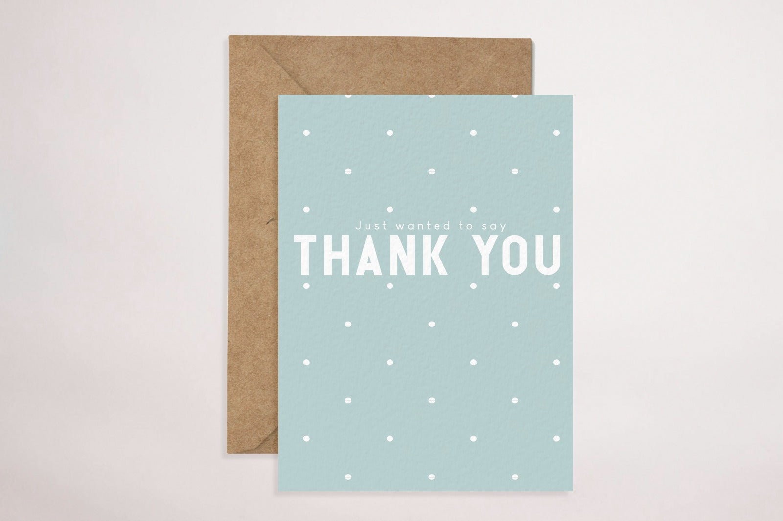 Thank You - Blue (Greeting Card)
