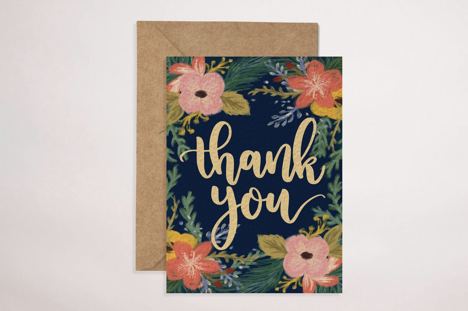 Thank You - Floral (Greeting Card)
