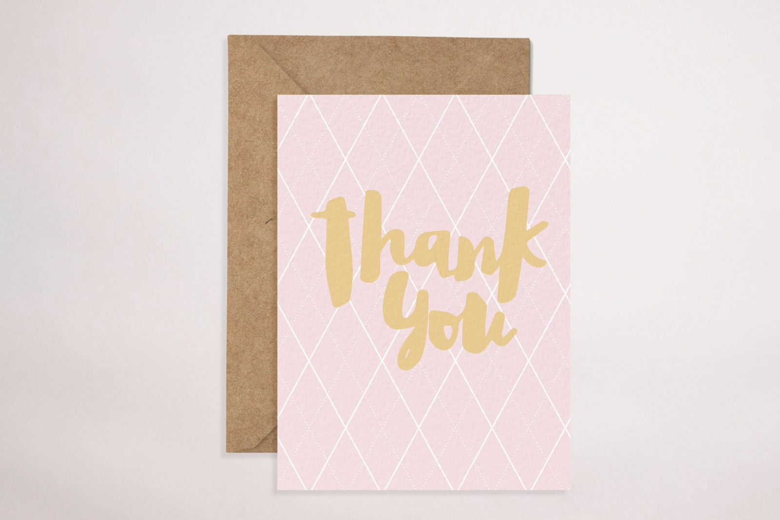 Thank You - Pink (Greeting Card)