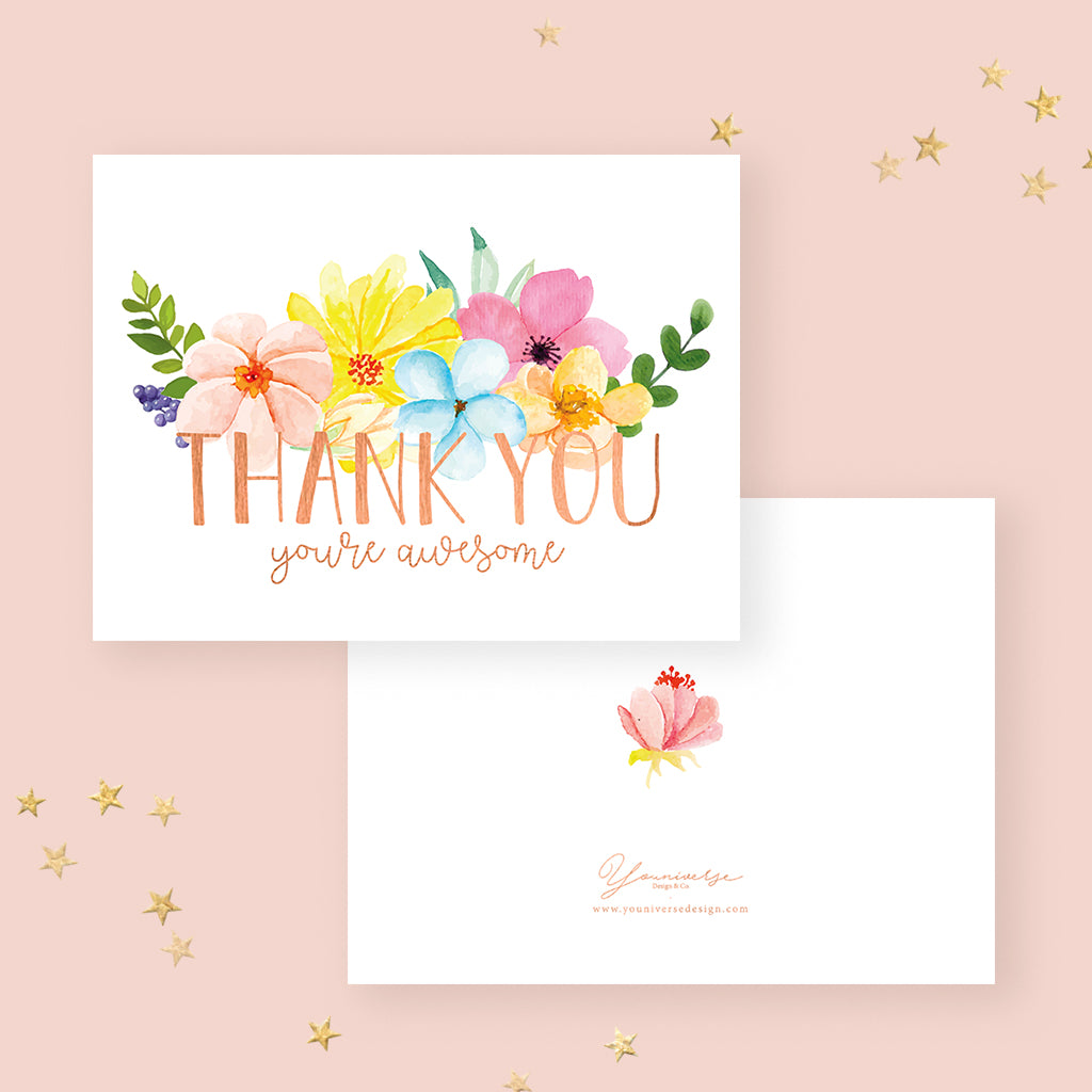Thank you - You're Awesome (Greeting Card)