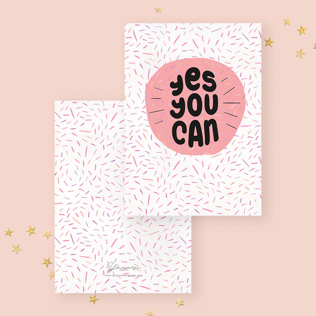 Yes You Can! (Greeting Card) - LM
